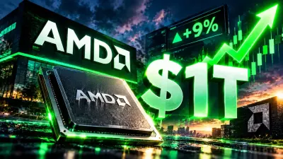 AMD Reaches $1 Trillion Market Cap for the First Time as Shares Surge More Than 9%