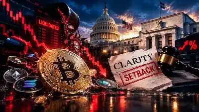 $300 Million in Crypto Longs Liquidated as CLARITY Act Setback Precedes Fed Rate Decision