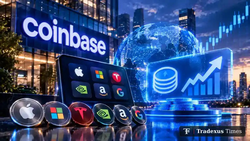 Coinbase Tokenized Stocks Reach $2.8 Billion in Cumulative DEX Volume
