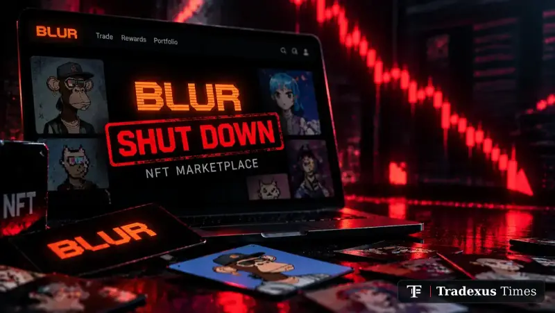 Blur Shuts Down NFT Marketplace After Trading Volume Collapse of More Than 99%