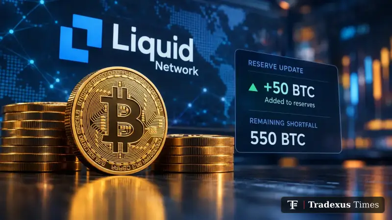 Liquid Network Adds Bitcoin to Reserves as Reported Shortfall Narrows