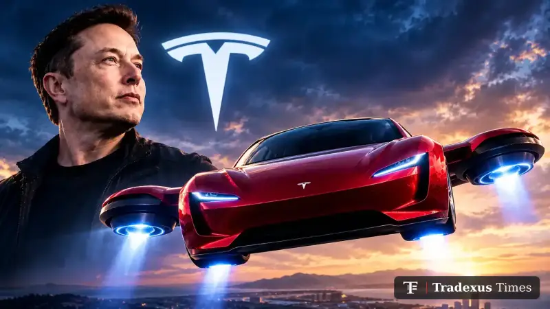 Tokenized Tesla Surges as Musk’s Flying Roadster Sends Traders Rushing Into Crypto Markets