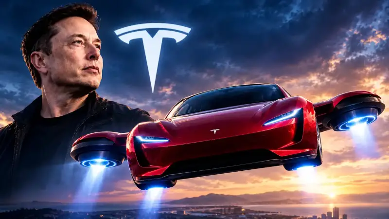 Tokenized Tesla Surges as Musk’s Flying Roadster Sends Traders Rushing Into Crypto Markets