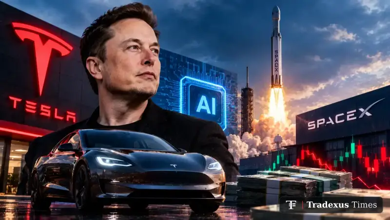 Tesla Faces a $4.5 Billion Cash-Flow Test as AI Spending and SpaceX Merger Speculation Intensify