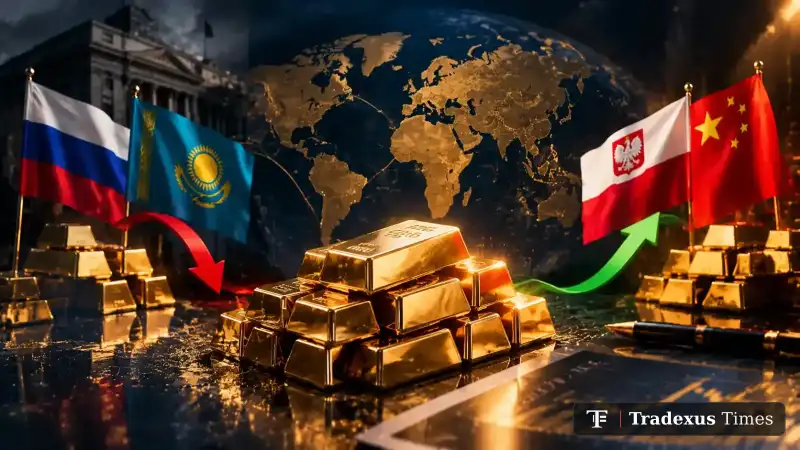 Central Banks Reshuffle Gold Reserves as Russia and Kazakhstan Sell While Poland and China Buy