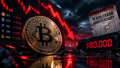 Crypto Market Sell-Off Deepens as Bitcoin Falls Toward $80,000 Ahead of Flash-Crash Anniversary