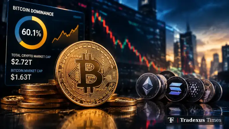 Bitcoin Dominance Reaches 60.1% as Altcoins Underperform in October Sell-Off