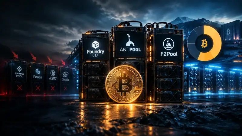 Bitcoin Mining Concentration Rises as Binance Pool and Poolin Retreat