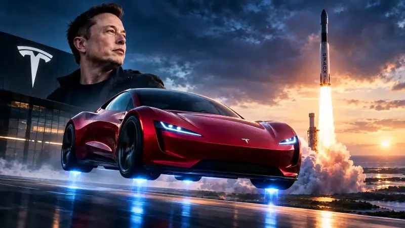 Tesla’s New Roadster Defies Gravity as SpaceX Rocket Technology Takes Supercar Performance to Another Level
