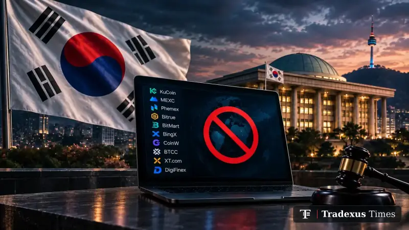 South Korea Moves to Block 27 Foreign Crypto Exchange Websites Over Registration Violations